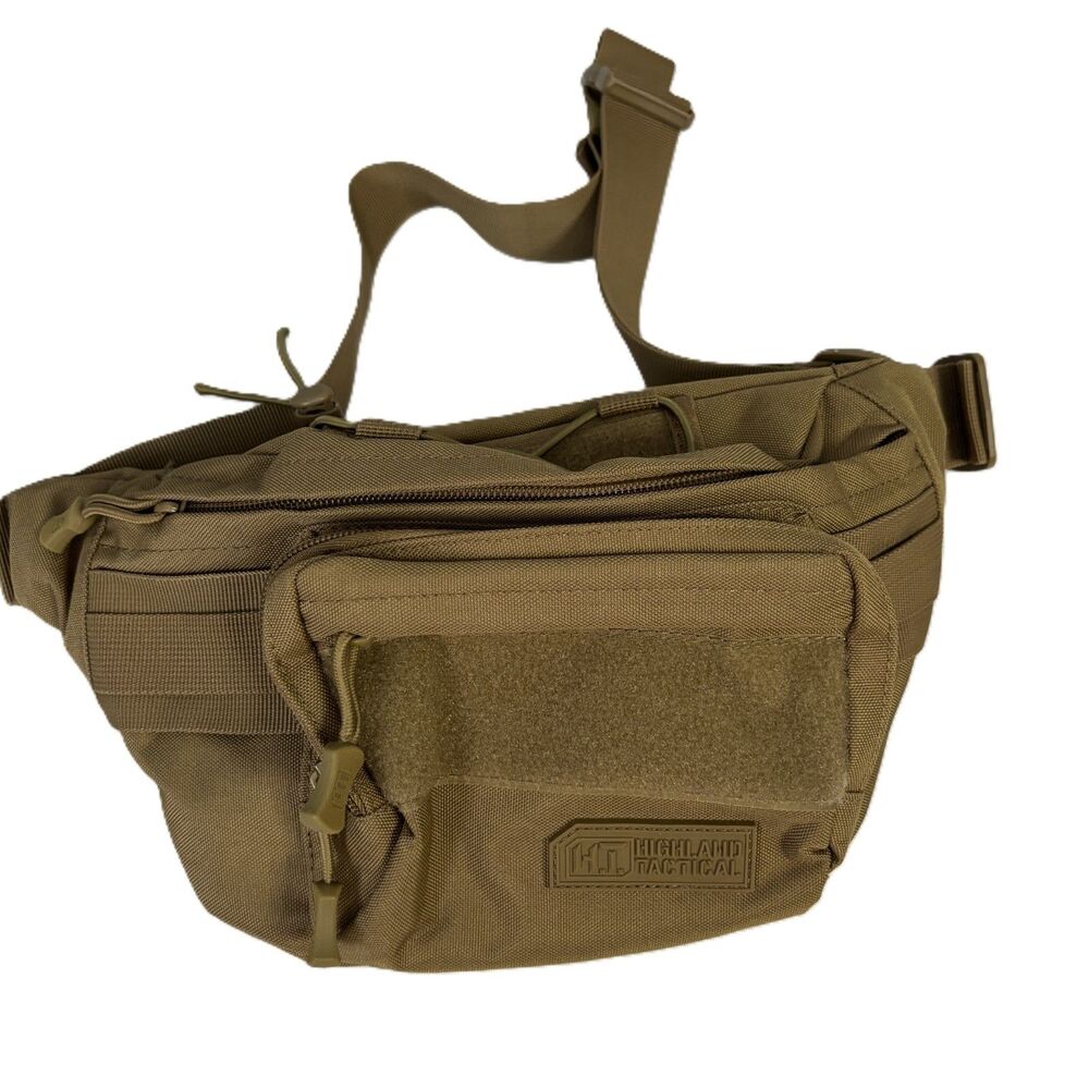 Highland Tactical Mobility Waist Fanny Pack Belt Bag New No Tags Coyote Brown
